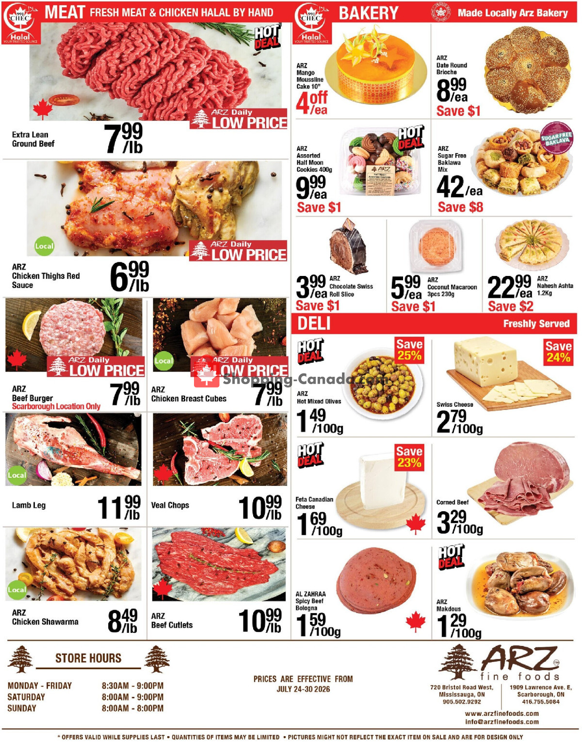Arz Fine Foods flyer from Friday July 24, 2026 to Thursday July 30, 2026 - page 4