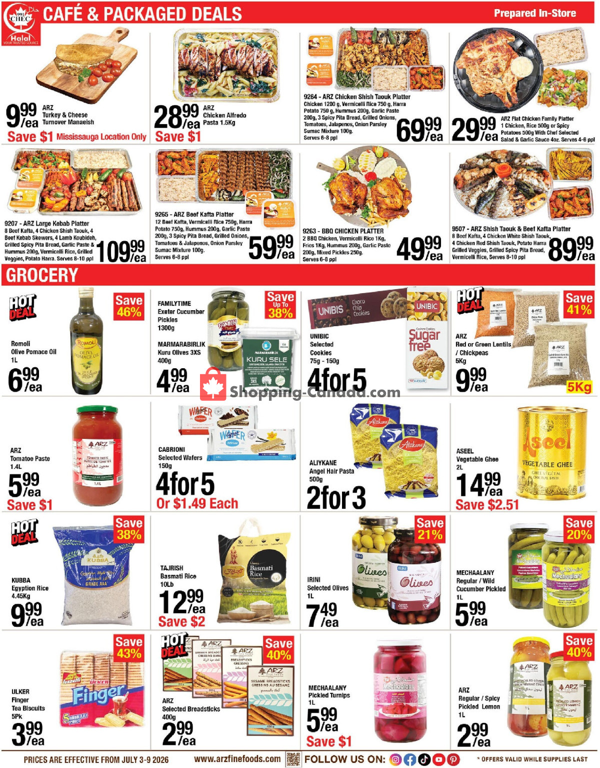 Arz Fine Foods flyer from Friday July 3, 2026 to Thursday July 9, 2026 - page 2