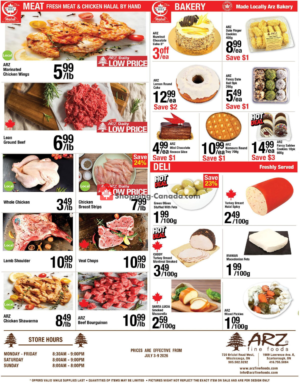 Arz Fine Foods flyer from Friday July 3, 2026 to Thursday July 9, 2026 - page 4