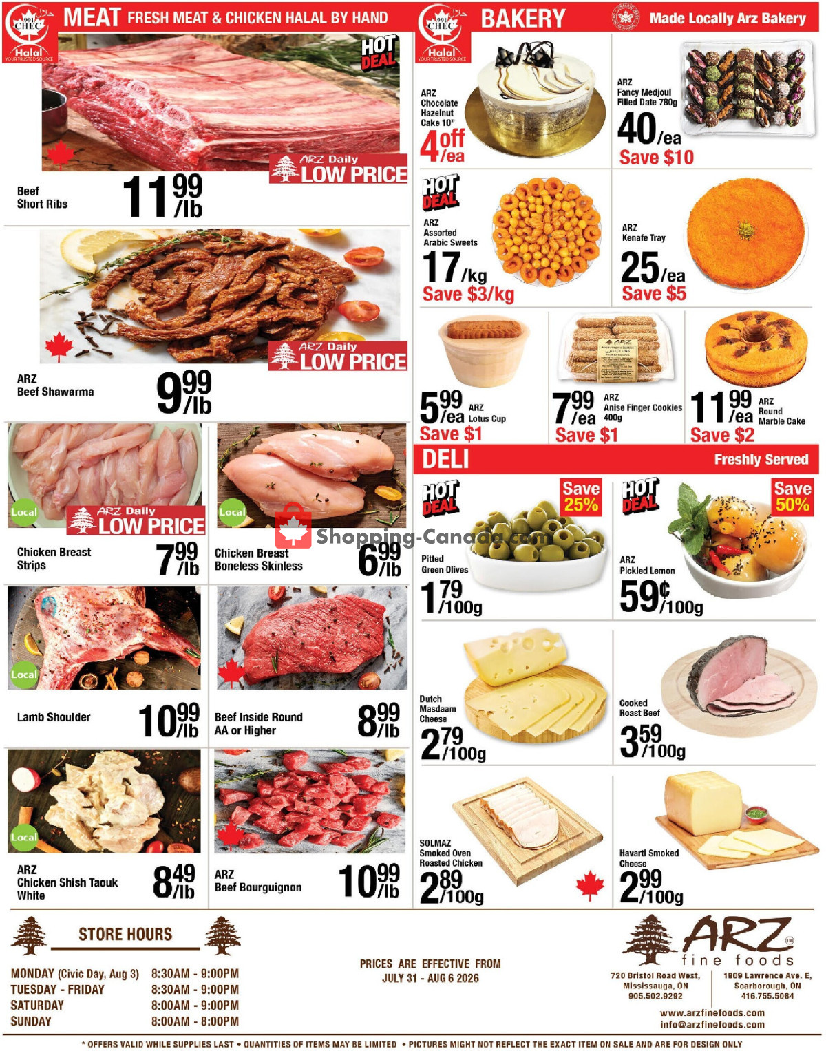 Arz Fine Foods flyer from Friday July 31, 2026 to Thursday August 6, 2026 - page 4