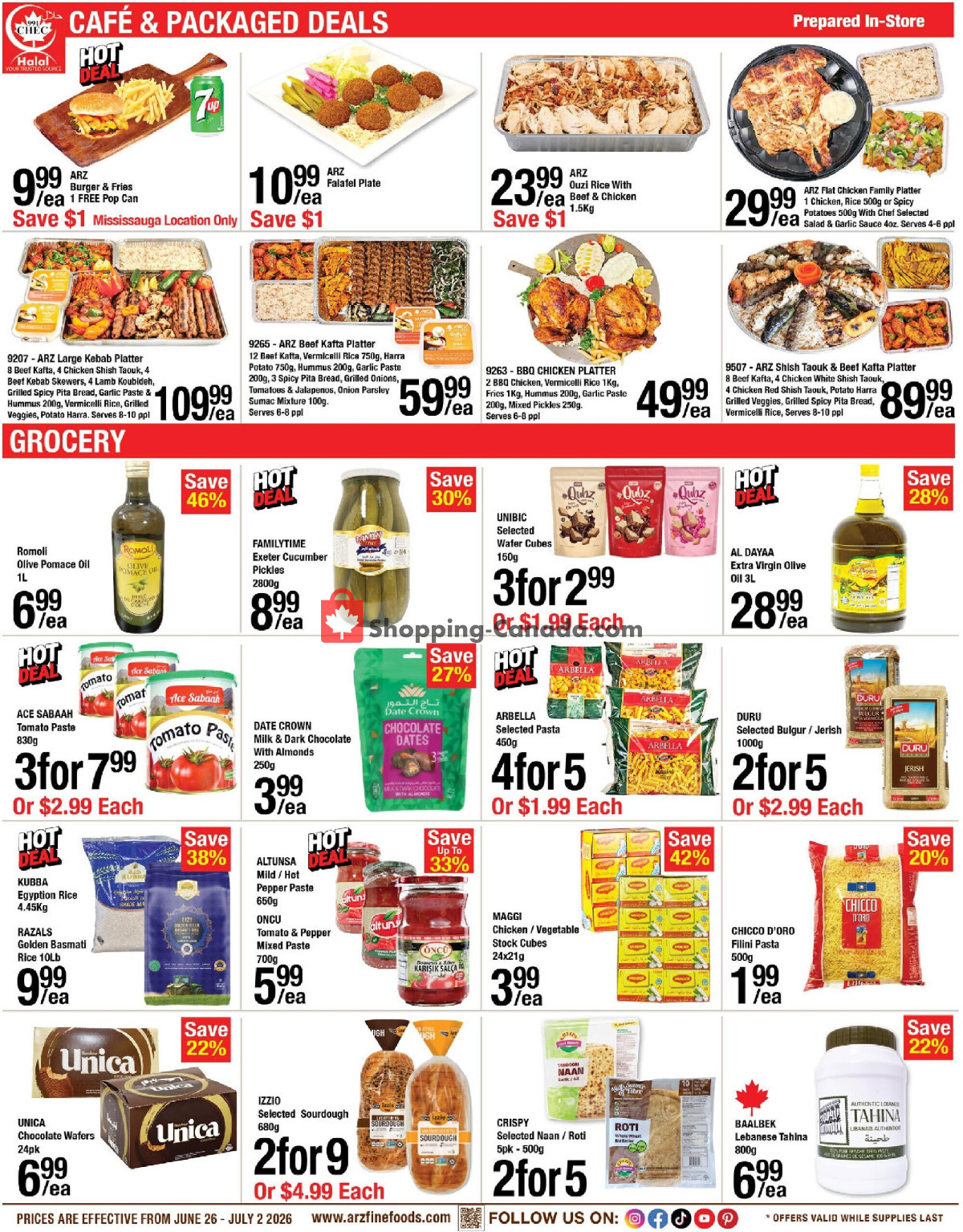 Arz Fine Foods flyer from Friday June 26, 2026 to Thursday July 2, 2026 - page 2