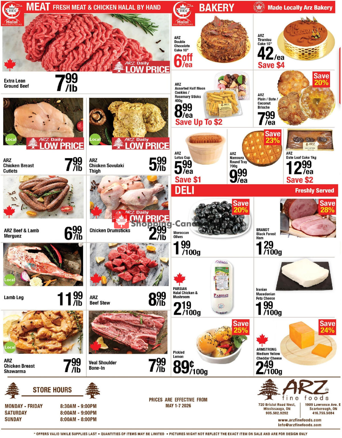 Arz Fine Foods flyer from Friday May 1, 2026 to Thursday May 7, 2026 - page 4
