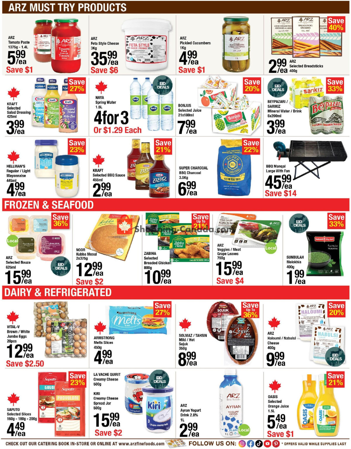 Arz Fine Foods flyer from Friday May 22, 2026 to Thursday May 28, 2026 - page 3
