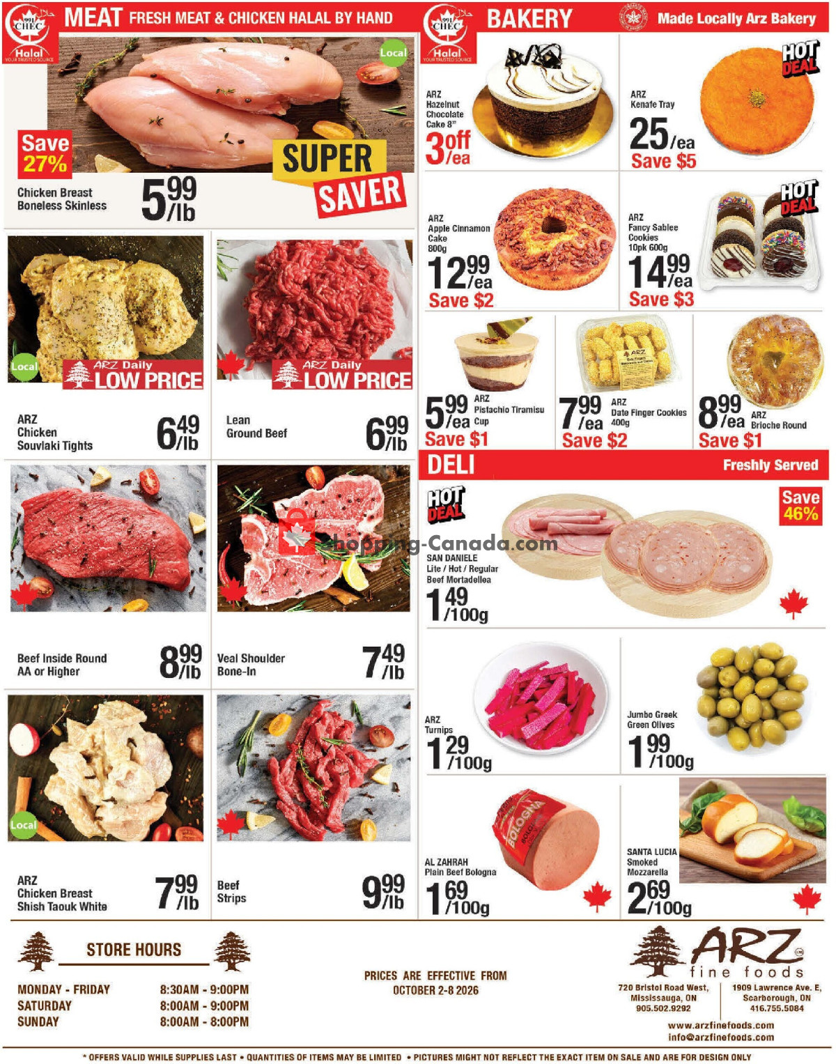Arz Fine Foods flyer from Friday October 2, 2026 to Thursday October 8, 2026 - page 4