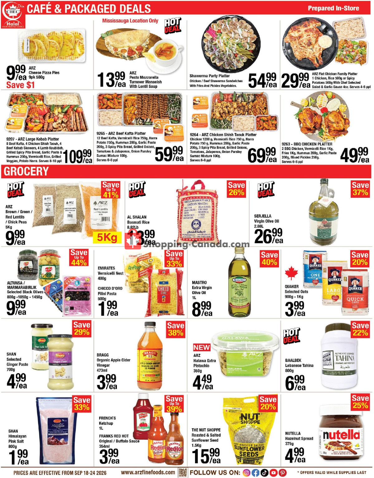Arz Fine Foods flyer from Friday September 18, 2026 to Thursday September 24, 2026 - page 2
