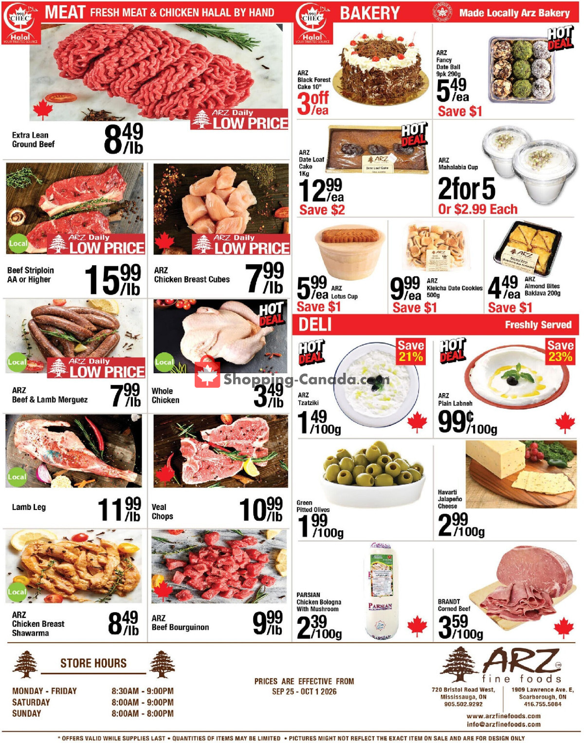 Arz Fine Foods flyer from Friday September 25, 2026 to Thursday October 1, 2026 - page 4
