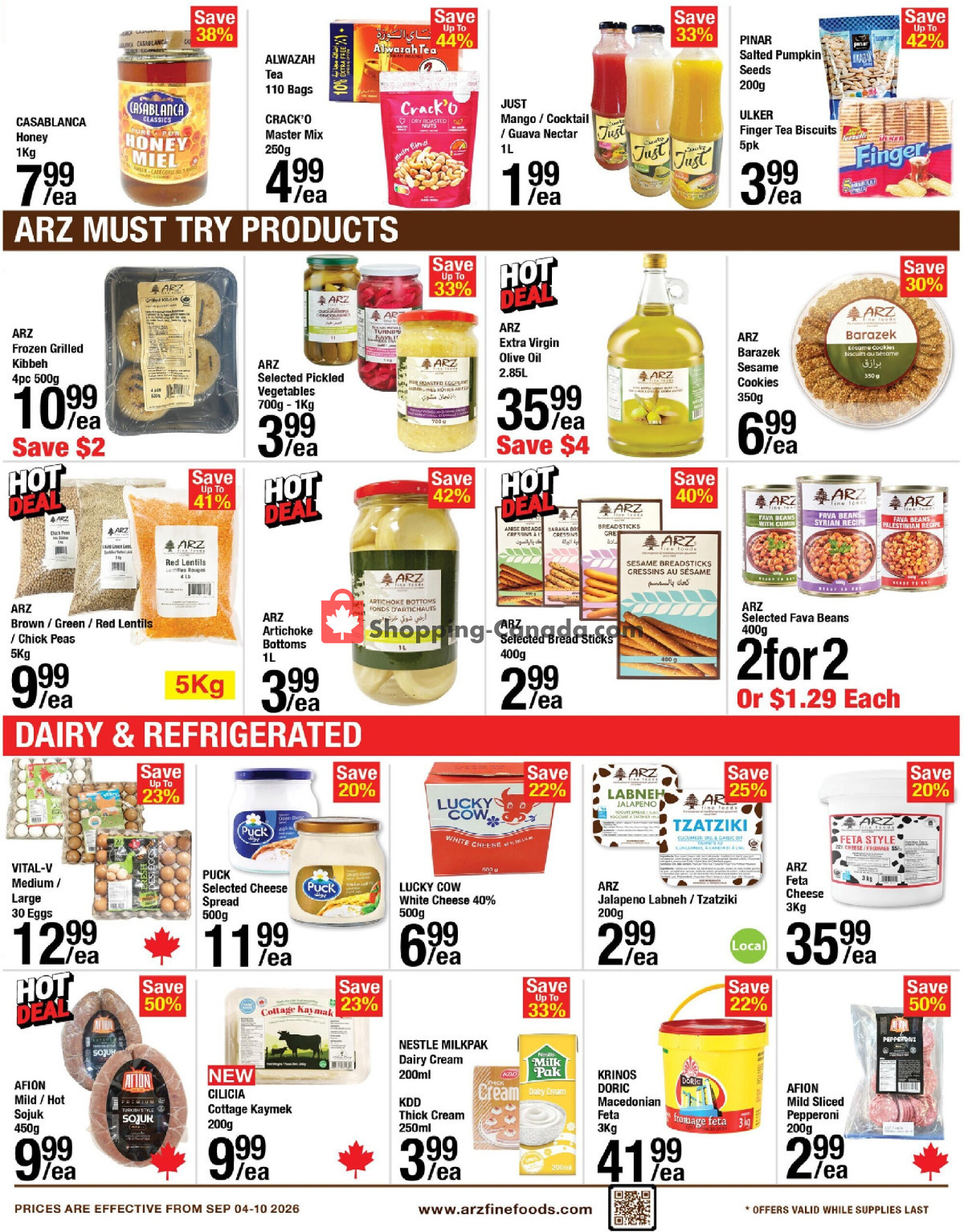 Arz Fine Foods flyer from Friday September 4, 2026 to Thursday September 10, 2026 - page 5