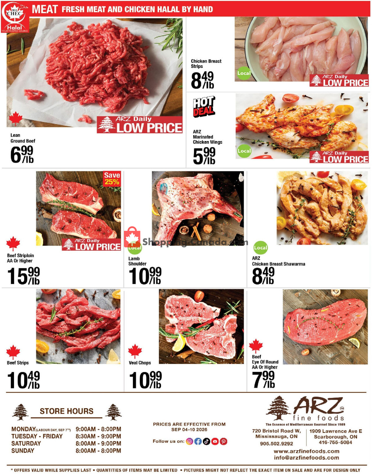Arz Fine Foods flyer from Friday September 4, 2026 to Thursday September 10, 2026 - page 8