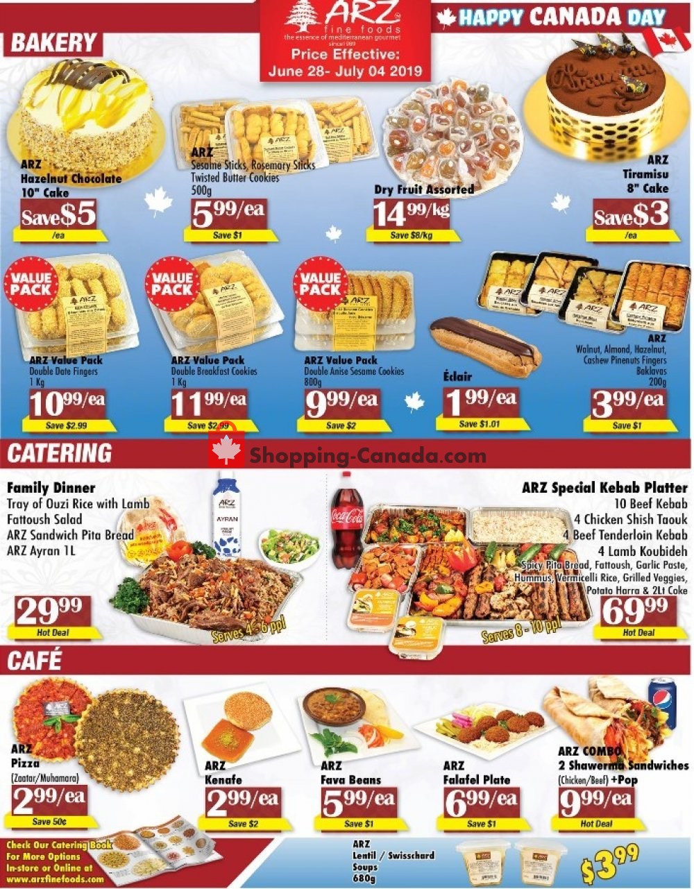Arz Fine Foods flyer from Friday June 28, 2019 to Thursday July 4, 2019 - page 1