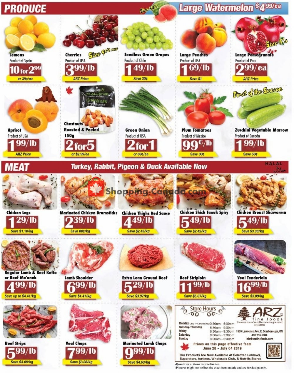 Arz Fine Foods flyer from Friday June 28, 2019 to Thursday July 4, 2019 - page 4