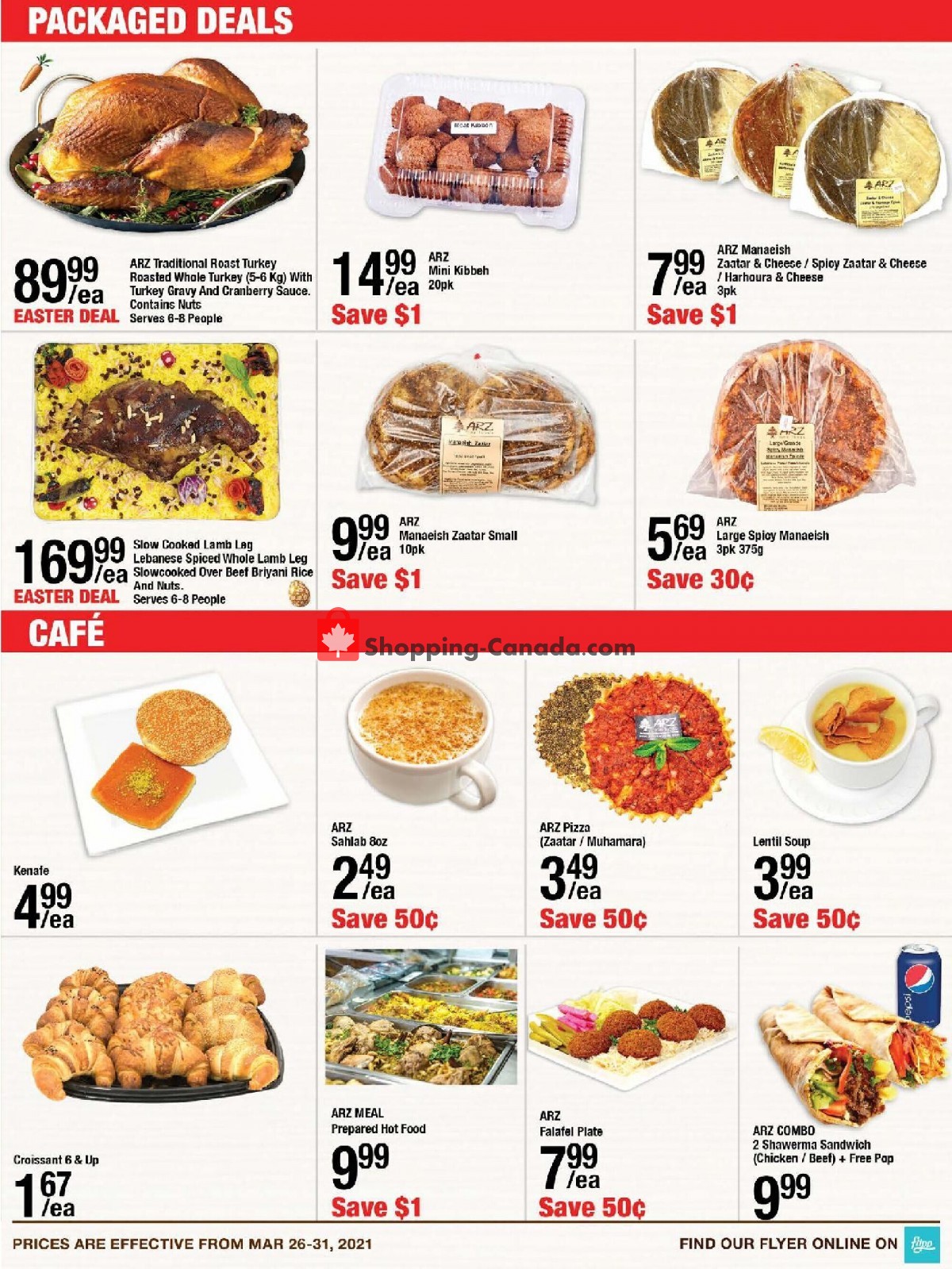 Arz Fine Foods flyer from Friday March 26, 2021 to Wednesday March 31, 2021 - page 3