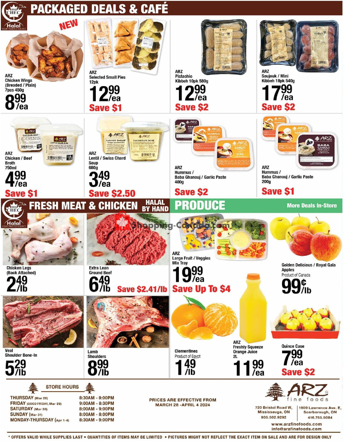 Arz Fine Foods flyer from Thursday March 28, 2024 to Thursday April 4, 2024 - page 8