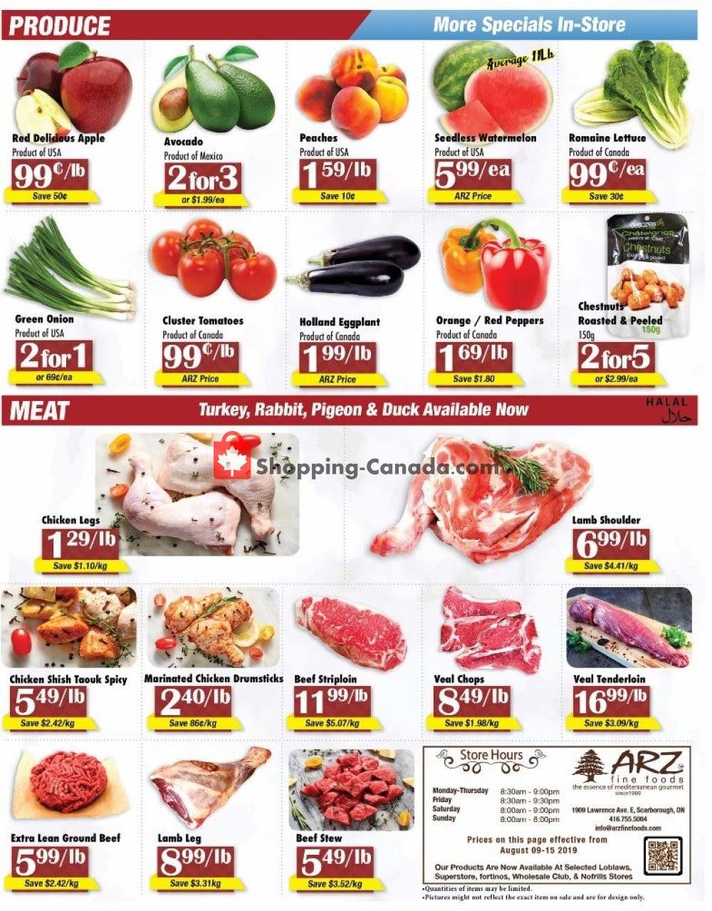 Arz Fine Foods flyer from Friday August 9, 2019 to Thursday August 15, 2019 - page 4
