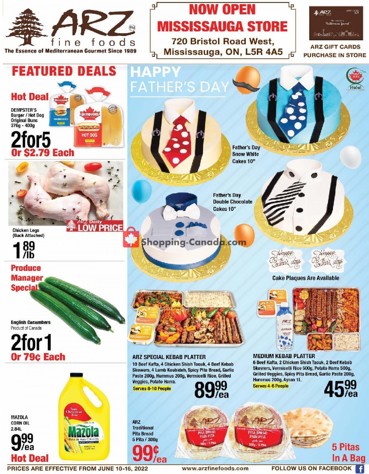 Arz Fine Foods flyer from Friday June 10, 2022 to Thursday June 16, 2022 - page 1