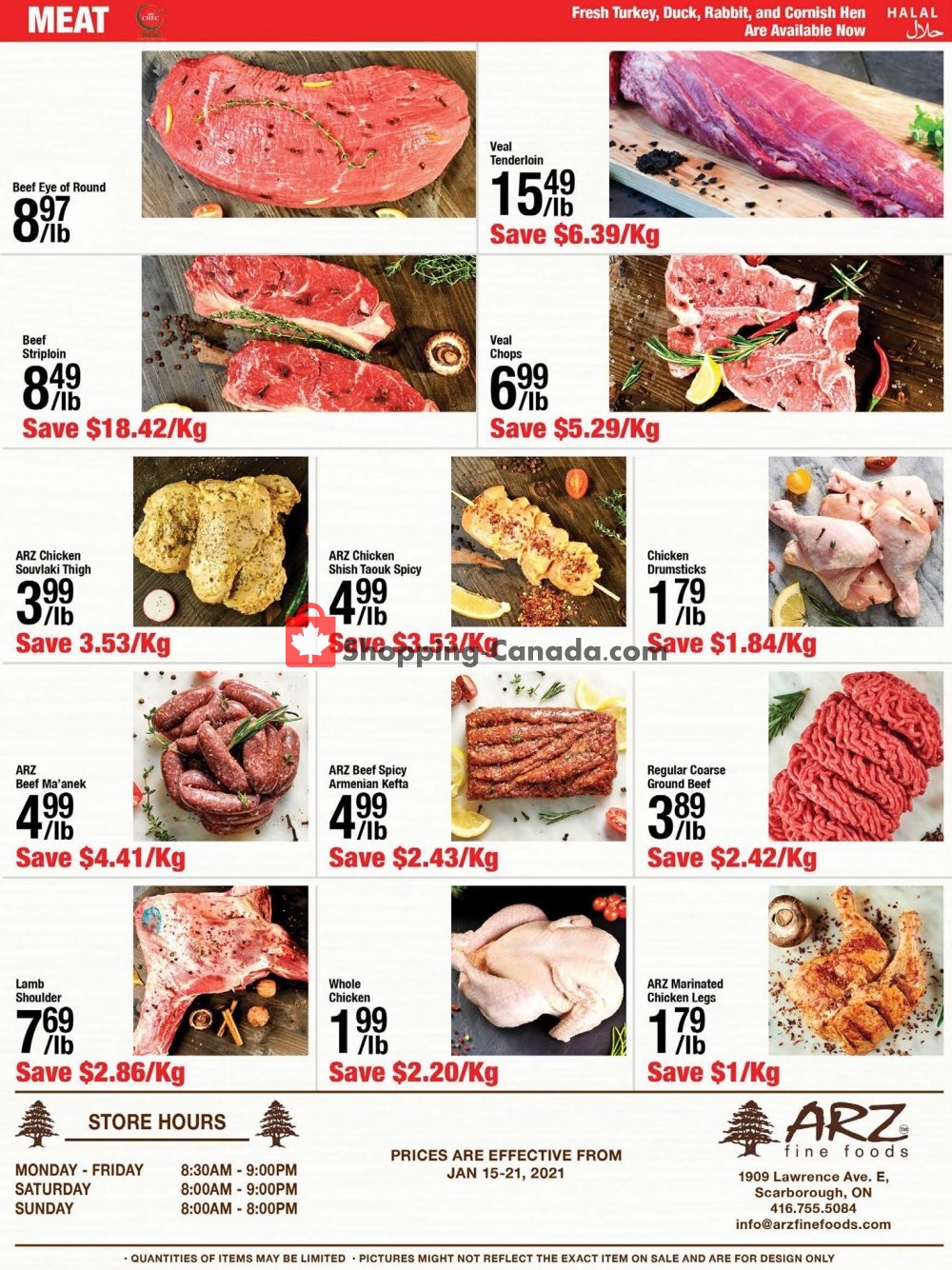 Arz Fine Foods flyer from Friday January 15, 2021 to Thursday January 21, 2021 - page 8