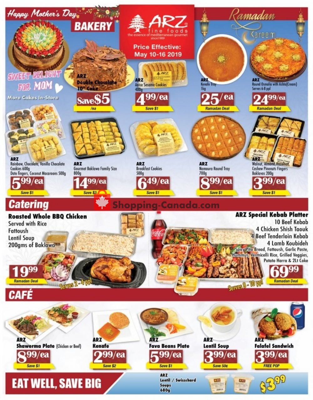 Arz Fine Foods flyer from Friday May 10, 2019 to Thursday May 16, 2019 - page 1