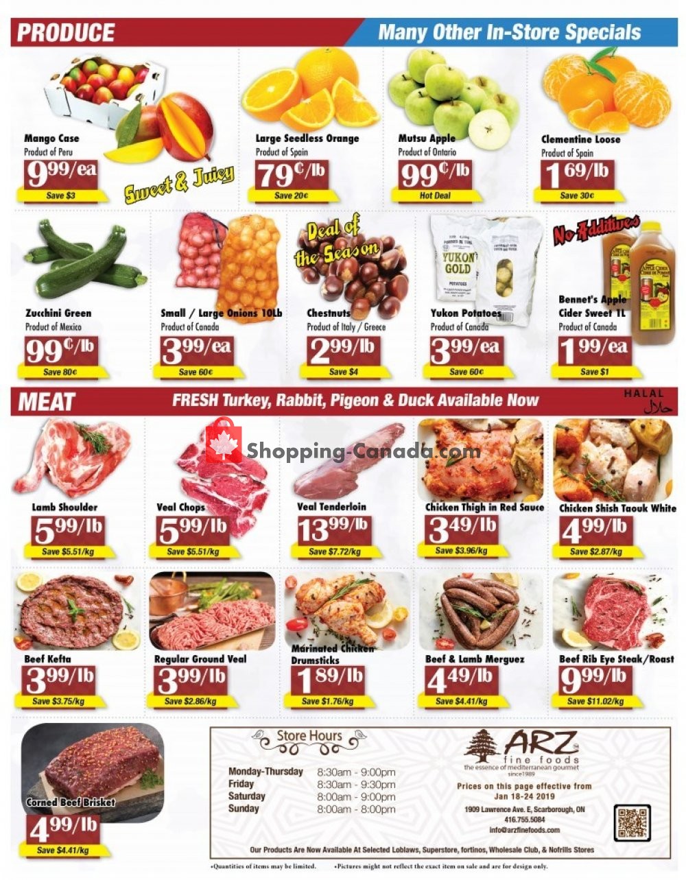 Arz Fine Foods flyer from Friday January 18, 2019 to Thursday January 24, 2019 - page 4