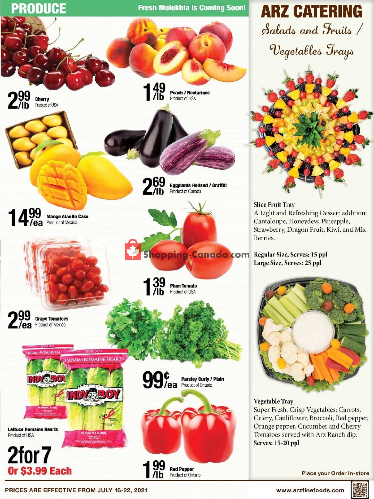Arz Fine Foods flyer from Friday July 16, 2021 to Thursday July 22, 2021 - page 7