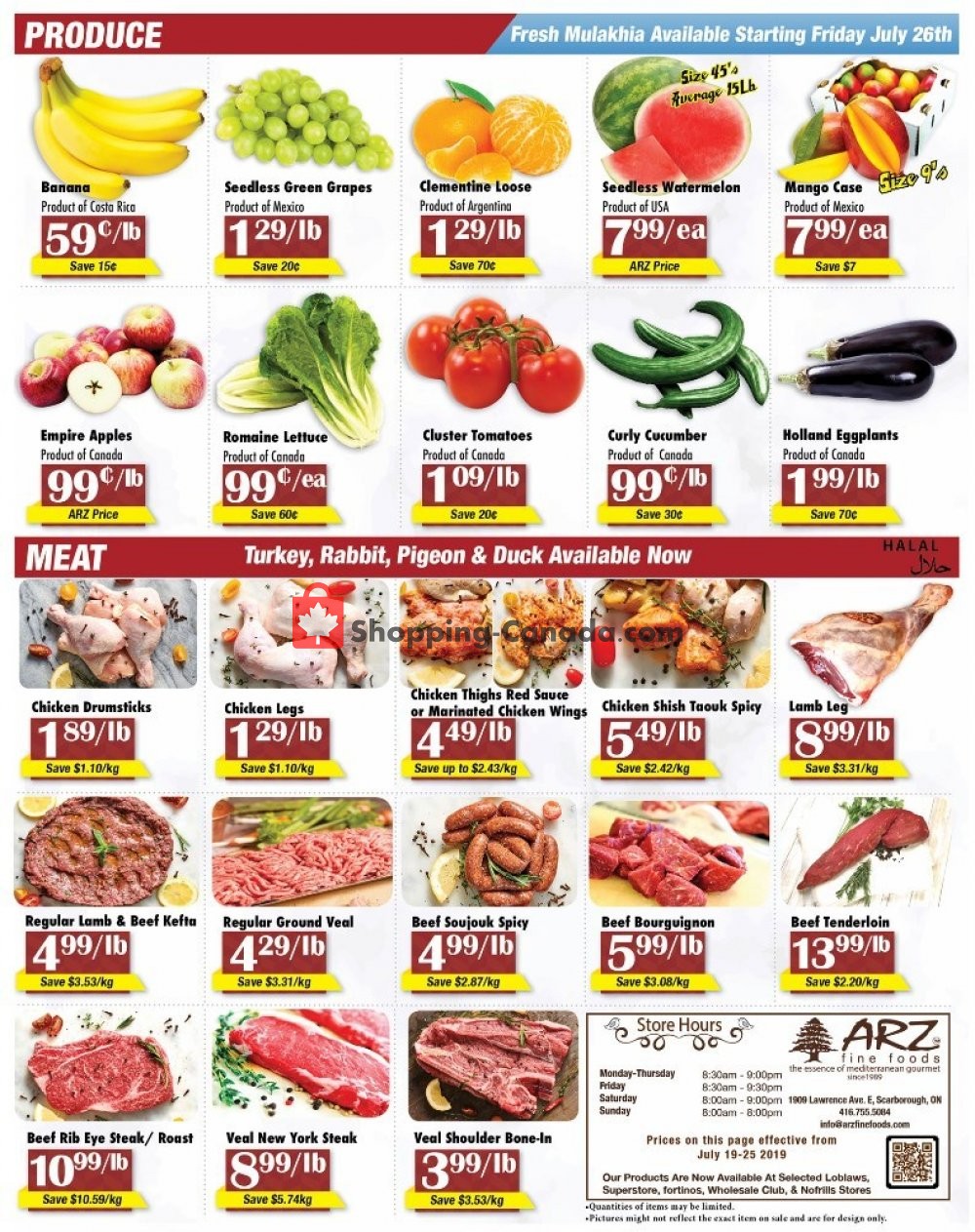 Arz Fine Foods flyer from Friday July 19, 2019 to Thursday July 25, 2019 - page 4
