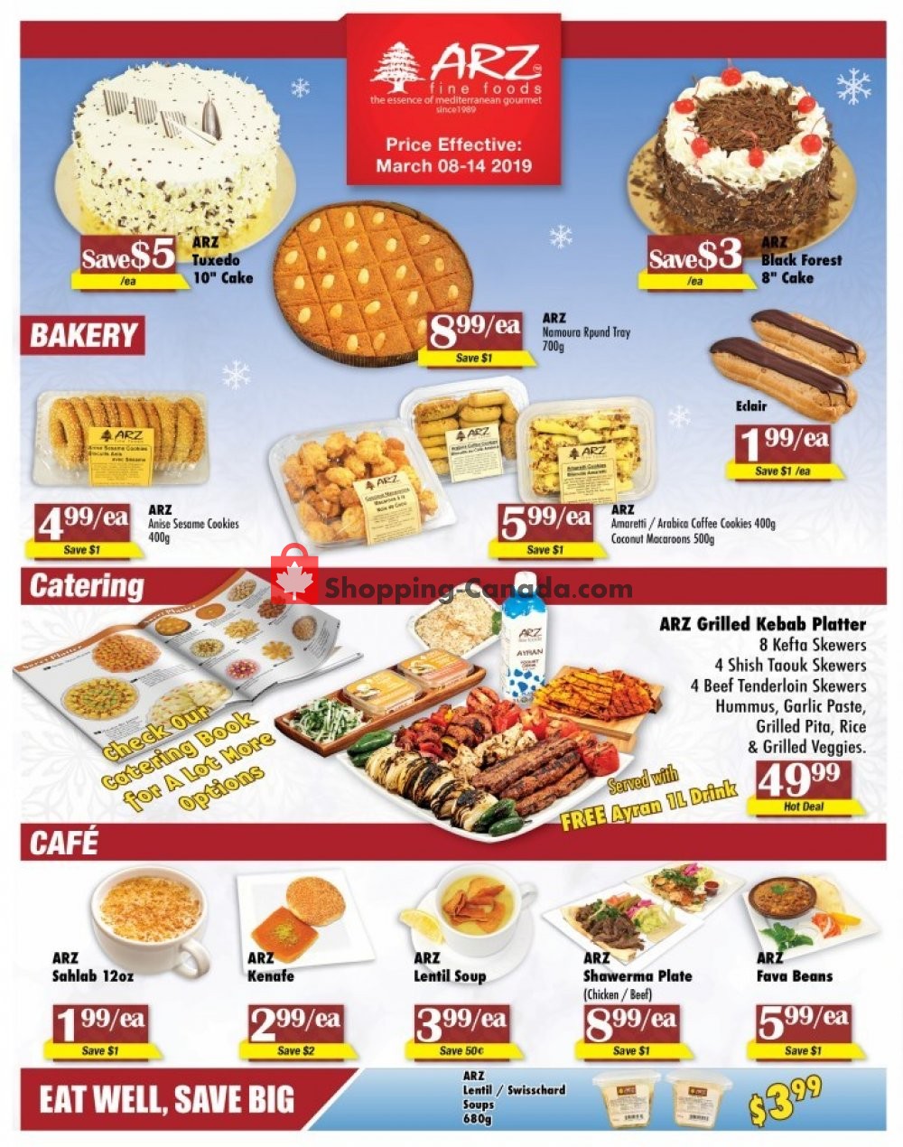 Arz Fine Foods flyer from Friday March 8, 2019 to Thursday March 14, 2019 - page 1