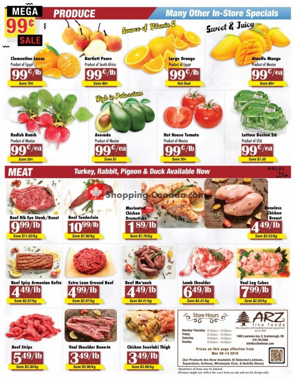 Arz Fine Foods flyer from Friday March 8, 2019 to Thursday March 14, 2019 - page 4