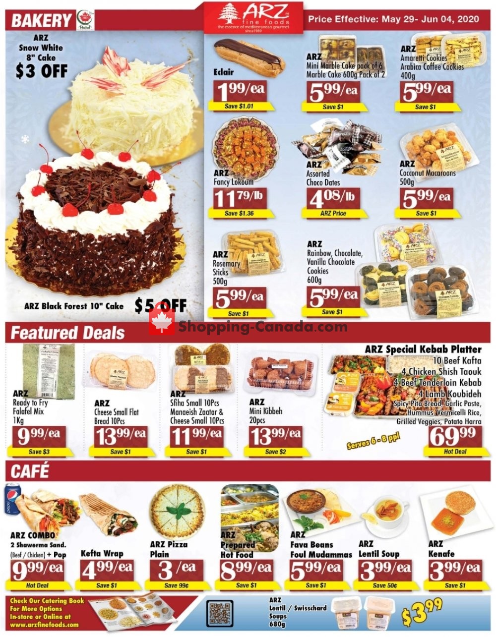 Arz Fine Foods flyer from Friday May 29, 2020 to Thursday June 4, 2020 - page 1