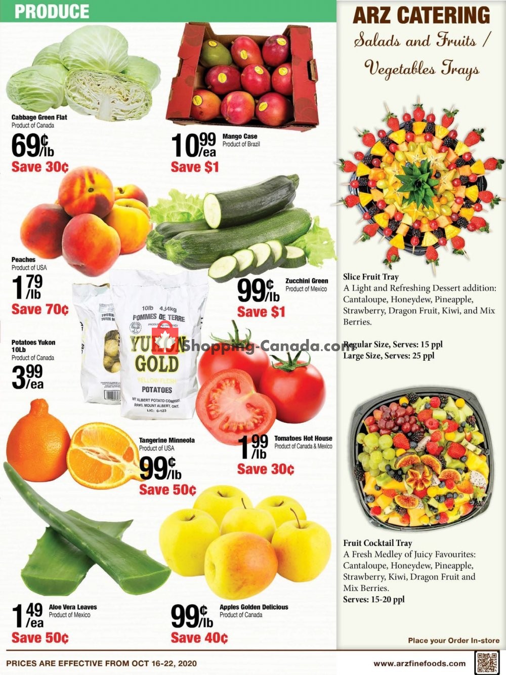 Arz Fine Foods flyer from Friday October 16, 2020 to Thursday October 22, 2020 - page 7