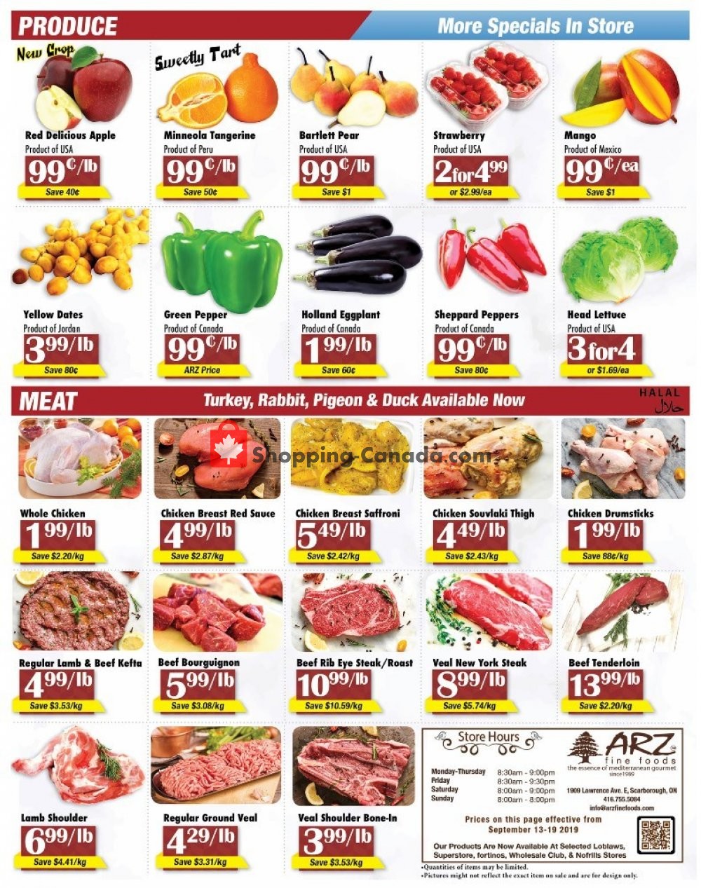Arz Fine Foods flyer from Friday September 13, 2019 to Thursday September 19, 2019 - page 4