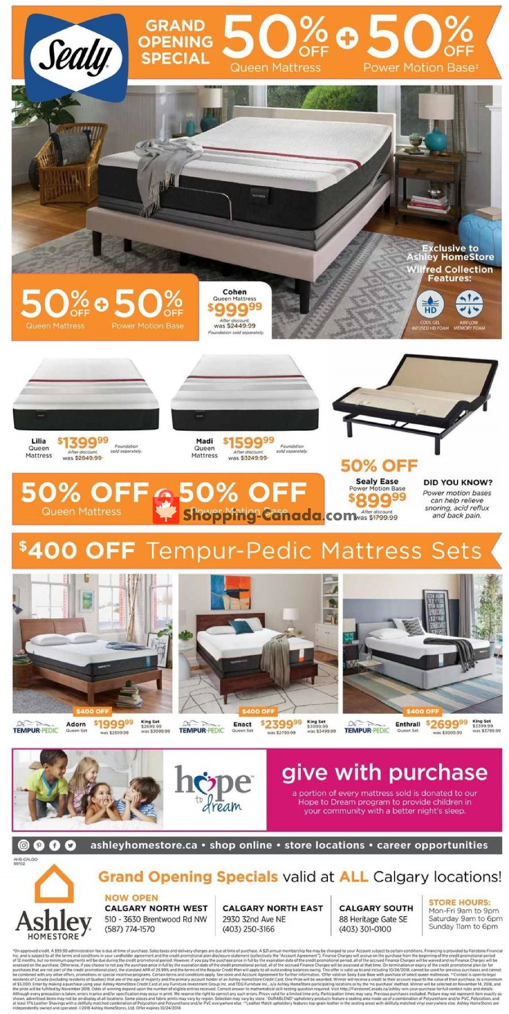 ASHLEY HOMESTORE flyer from Thursday October 4, 2018 to Thursday October 11, 2018 - page 4