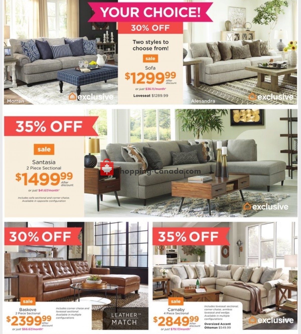 ASHLEY HOMESTORE flyer from Tuesday July 13, 2021 to Friday July 30, 2021 - page 3