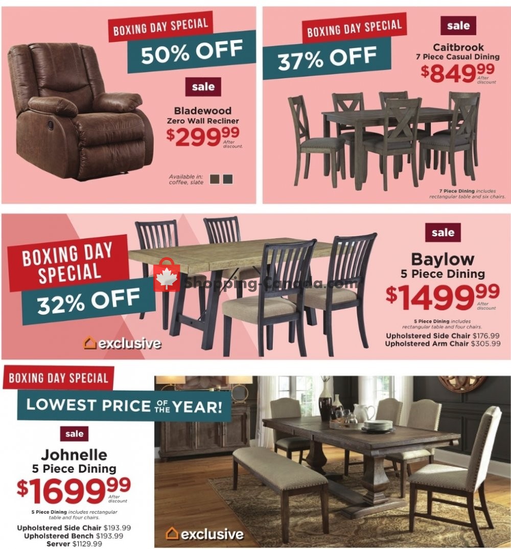 ASHLEY HOMESTORE flyer from Wednesday December 23, 2020 to Tuesday January 5, 2021 - page 4