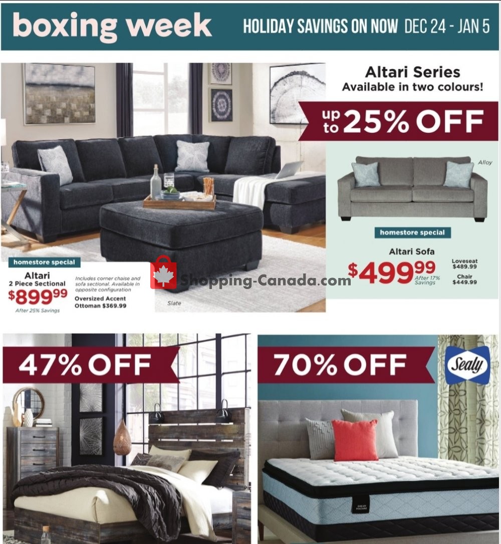 ASHLEY HOMESTORE flyer from Wednesday December 23, 2020 to Tuesday January 5, 2021 - page 5