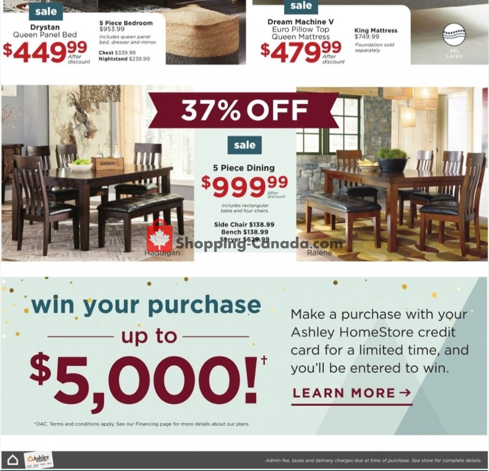 ASHLEY HOMESTORE flyer from Wednesday December 23, 2020 to Tuesday January 5, 2021 - page 6