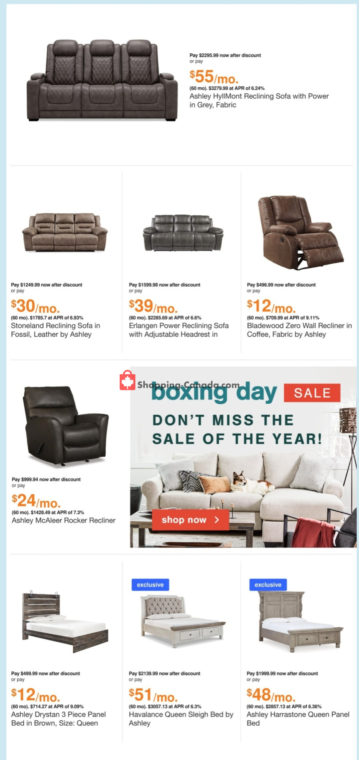 ASHLEY HOMESTORE flyer from Friday December 22, 2023 to Sunday December 31, 2023 - page 2