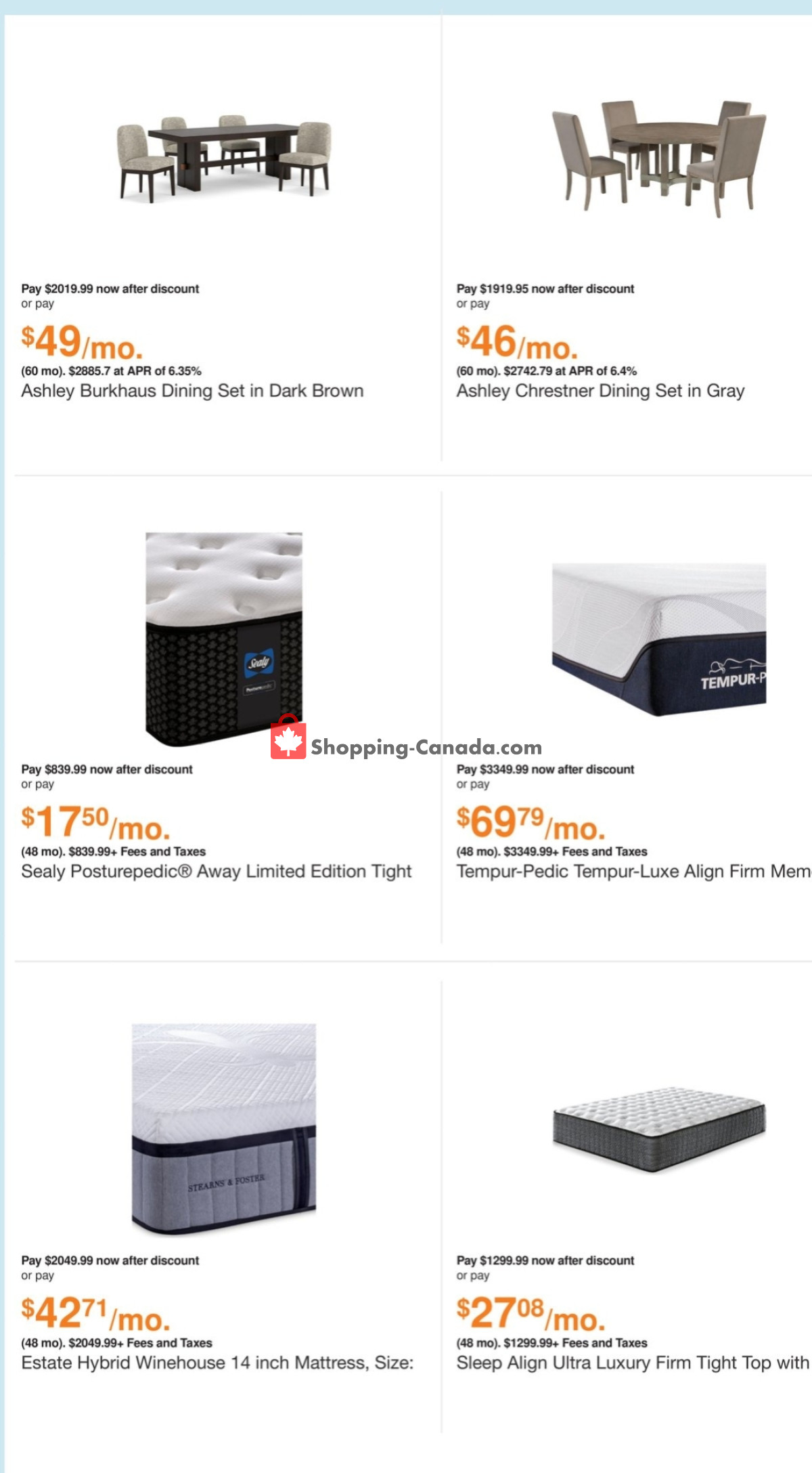 ASHLEY HOMESTORE flyer from Friday December 22, 2023 to Sunday December 31, 2023 - page 4