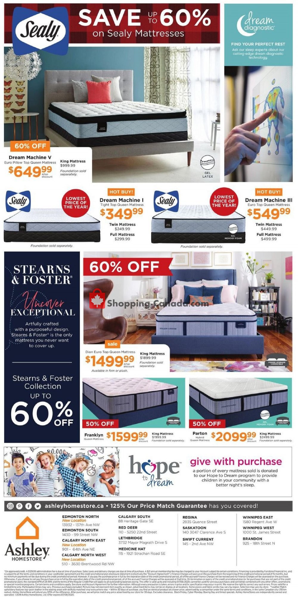 ASHLEY HOMESTORE flyer from Thursday July 2, 2020 to Wednesday July 8, 2020 - page 7