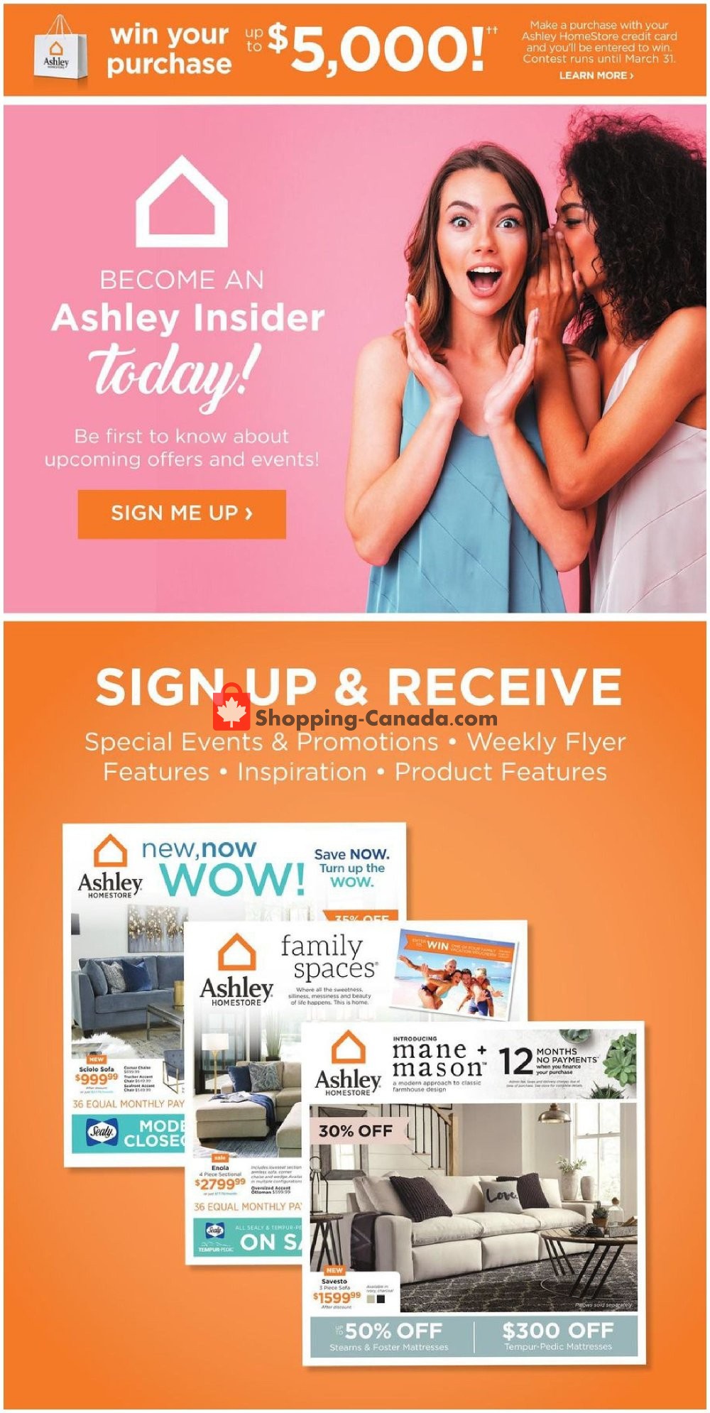 ASHLEY HOMESTORE flyer from Thursday February 21, 2019 to Wednesday February 27, 2019 - page 2