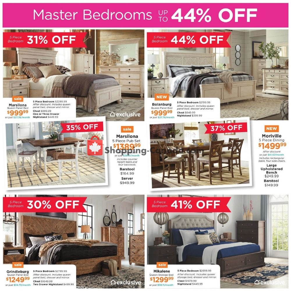 ASHLEY HOMESTORE flyer from Monday December 3, 2018 to Wednesday December 12, 2018 - page 7