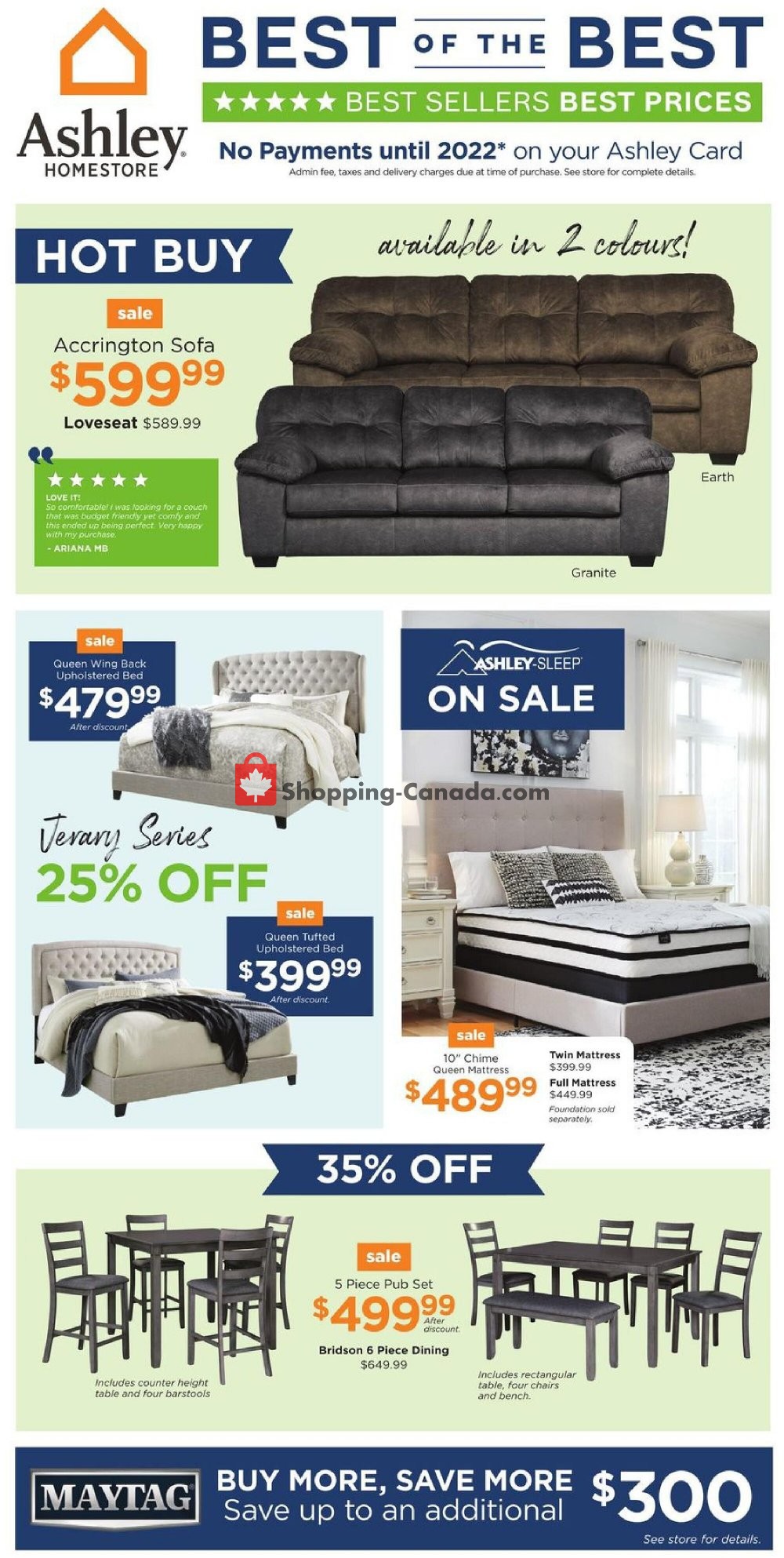ASHLEY HOMESTORE flyer from Tuesday August 4, 2020 to Thursday August 13, 2020 - page 1