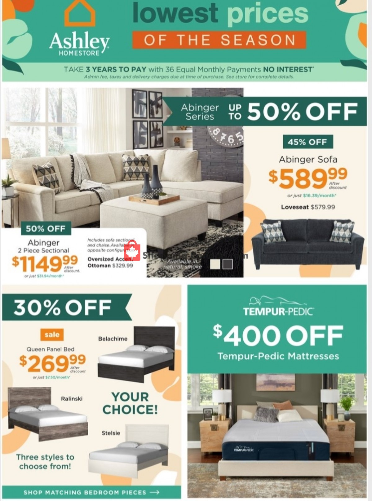 ASHLEY HOMESTORE flyer from Tuesday April 27, 2021 to Thursday May 13, 2021 - page 1