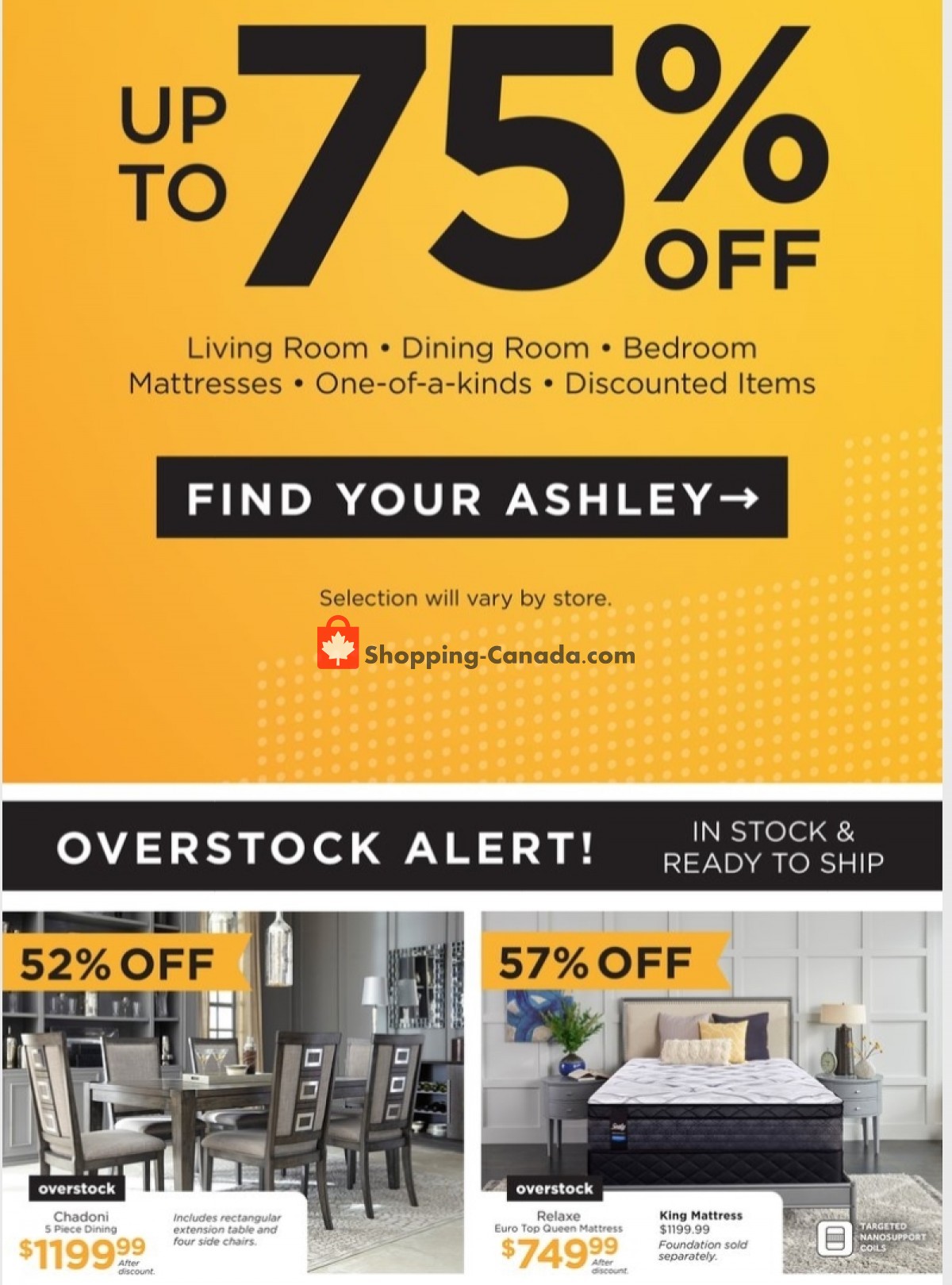 ASHLEY HOMESTORE flyer from Tuesday April 27, 2021 to Thursday May 13, 2021 - page 3