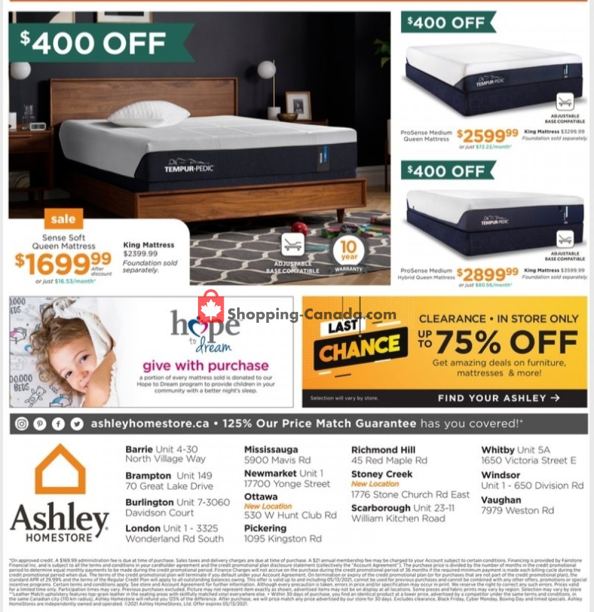 ASHLEY HOMESTORE flyer from Tuesday April 27, 2021 to Thursday May 13, 2021 - page 8