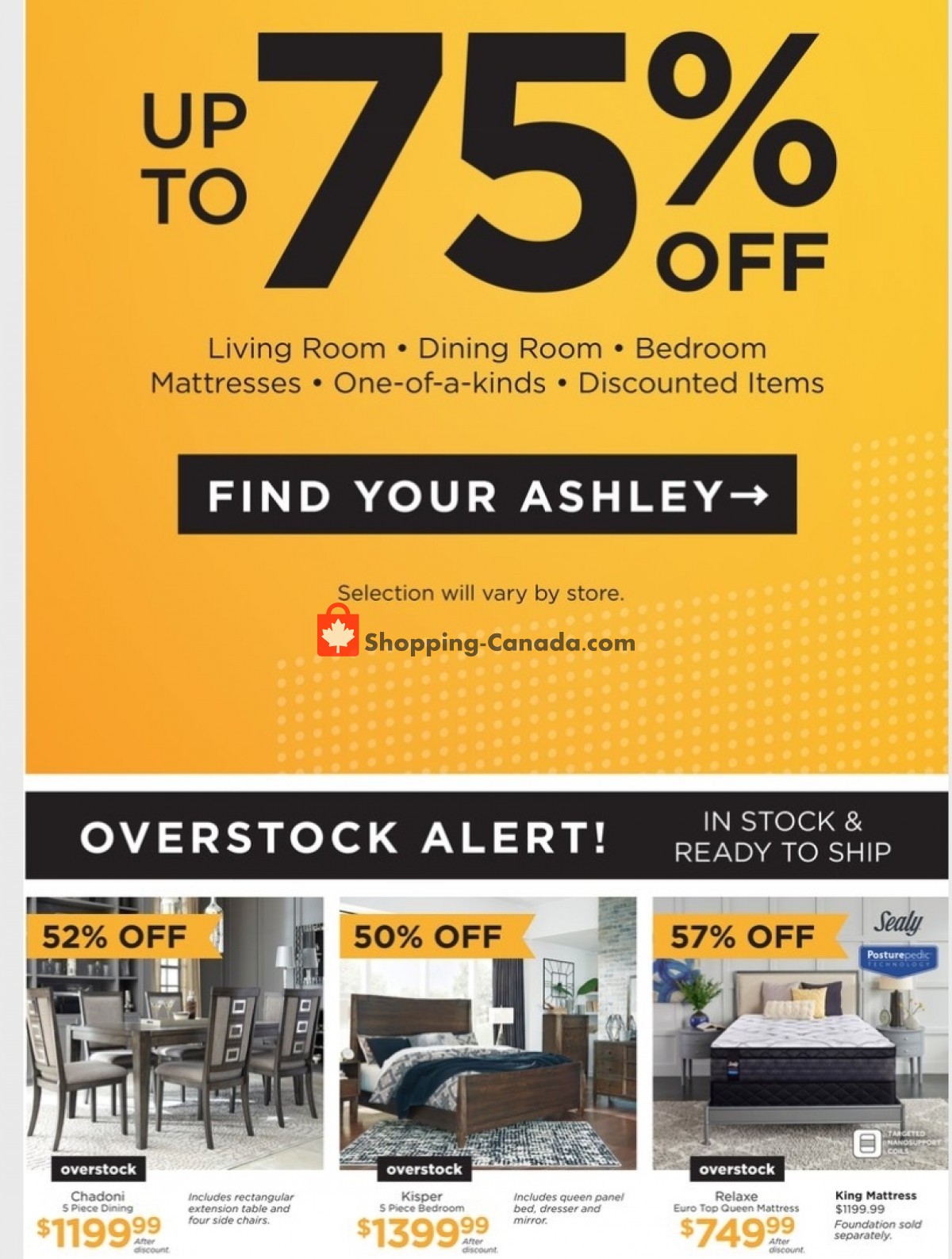 ASHLEY HOMESTORE flyer from Tuesday April 27, 2021 to Thursday May 13, 2021 - page 3