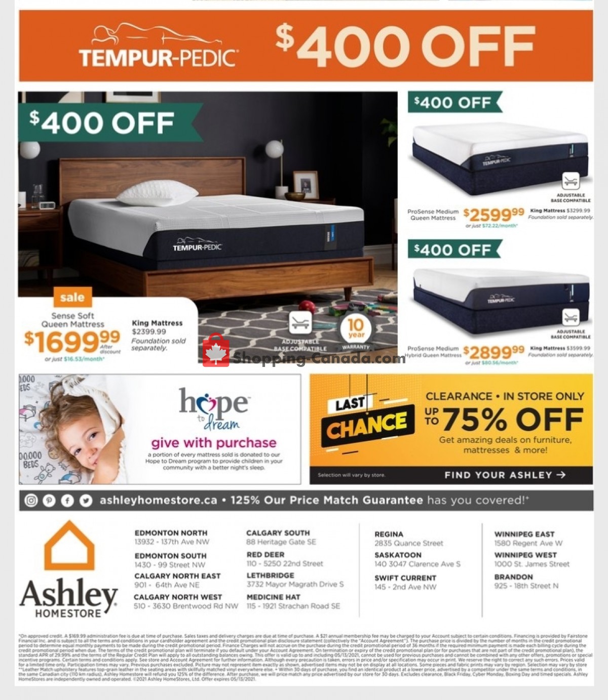 ASHLEY HOMESTORE flyer from Tuesday April 27, 2021 to Thursday May 13, 2021 - page 8