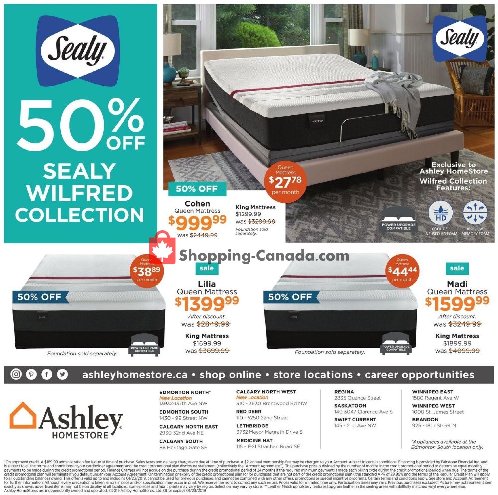 ASHLEY HOMESTORE flyer from Thursday January 10, 2019 to Wednesday January 23, 2019 - page 9