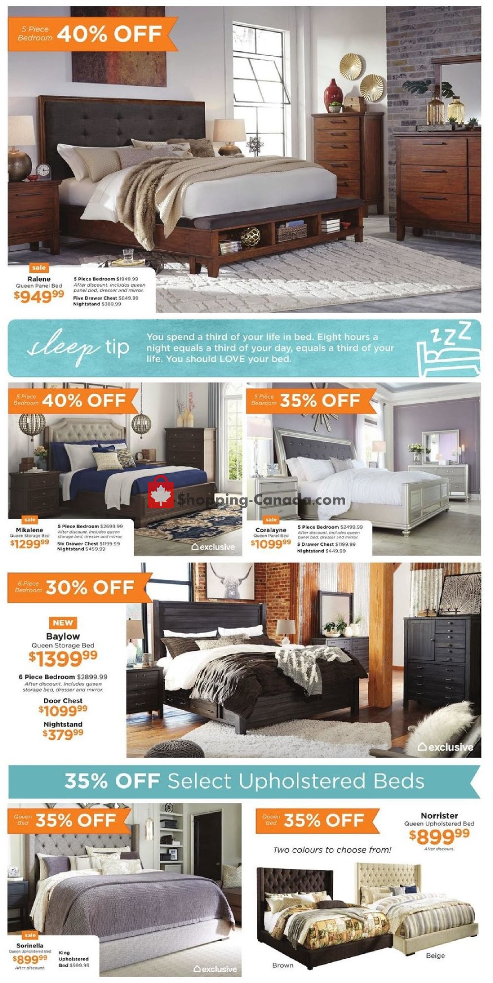 ASHLEY HOMESTORE flyer from Thursday October 25, 2018 to Wednesday October 31, 2018 - page 2