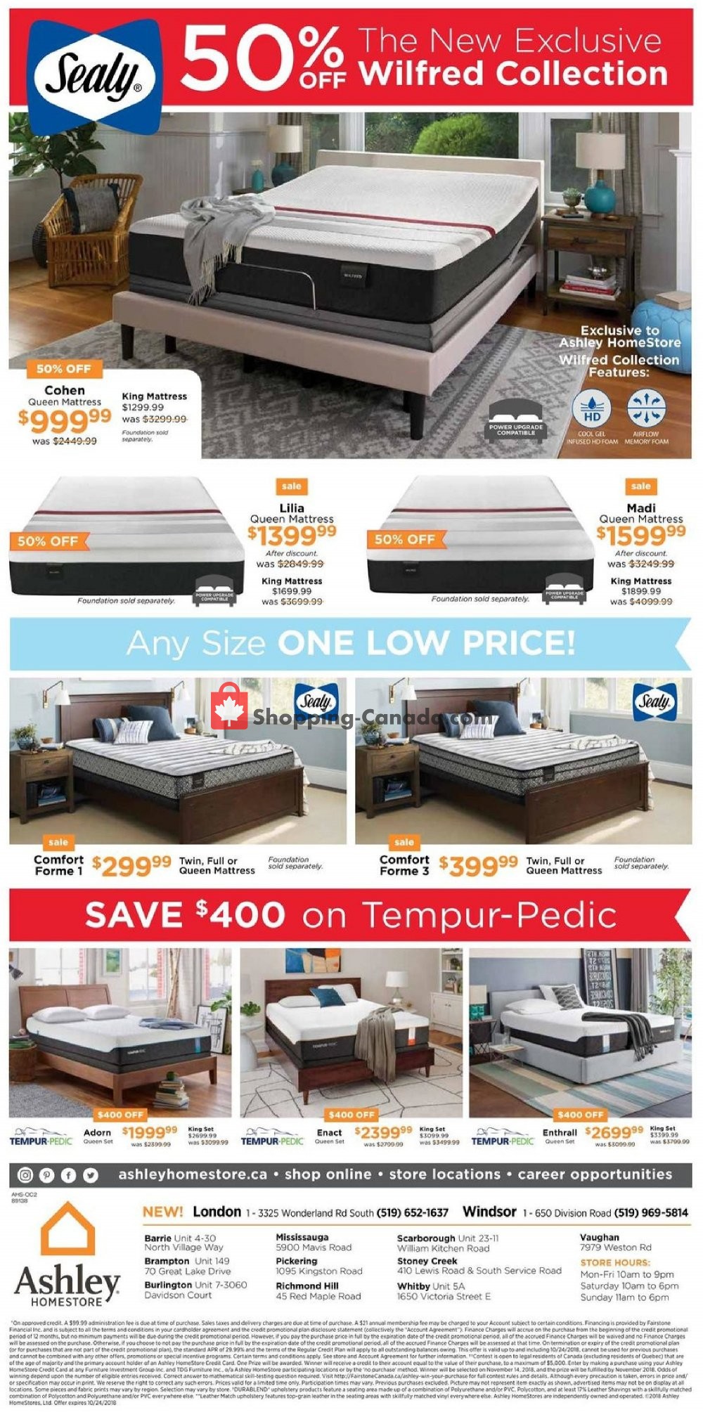 ASHLEY HOMESTORE flyer from Thursday October 4, 2018 to Wednesday October 24, 2018 - page 6