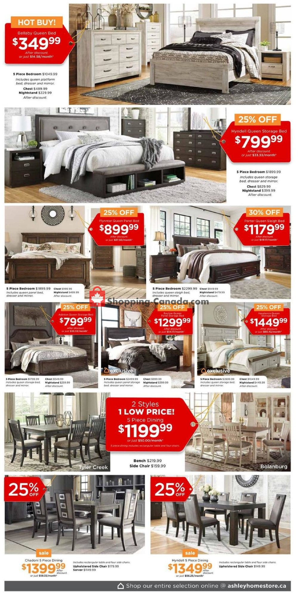 ASHLEY HOMESTORE flyer from Thursday October 3, 2019 to Wednesday October 23, 2019 - page 4