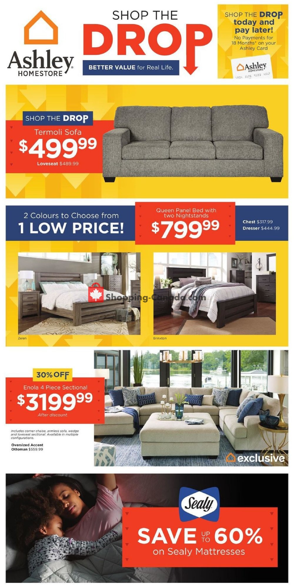 ASHLEY HOMESTORE Canada, flyer The Drop AB) June 4 June 11