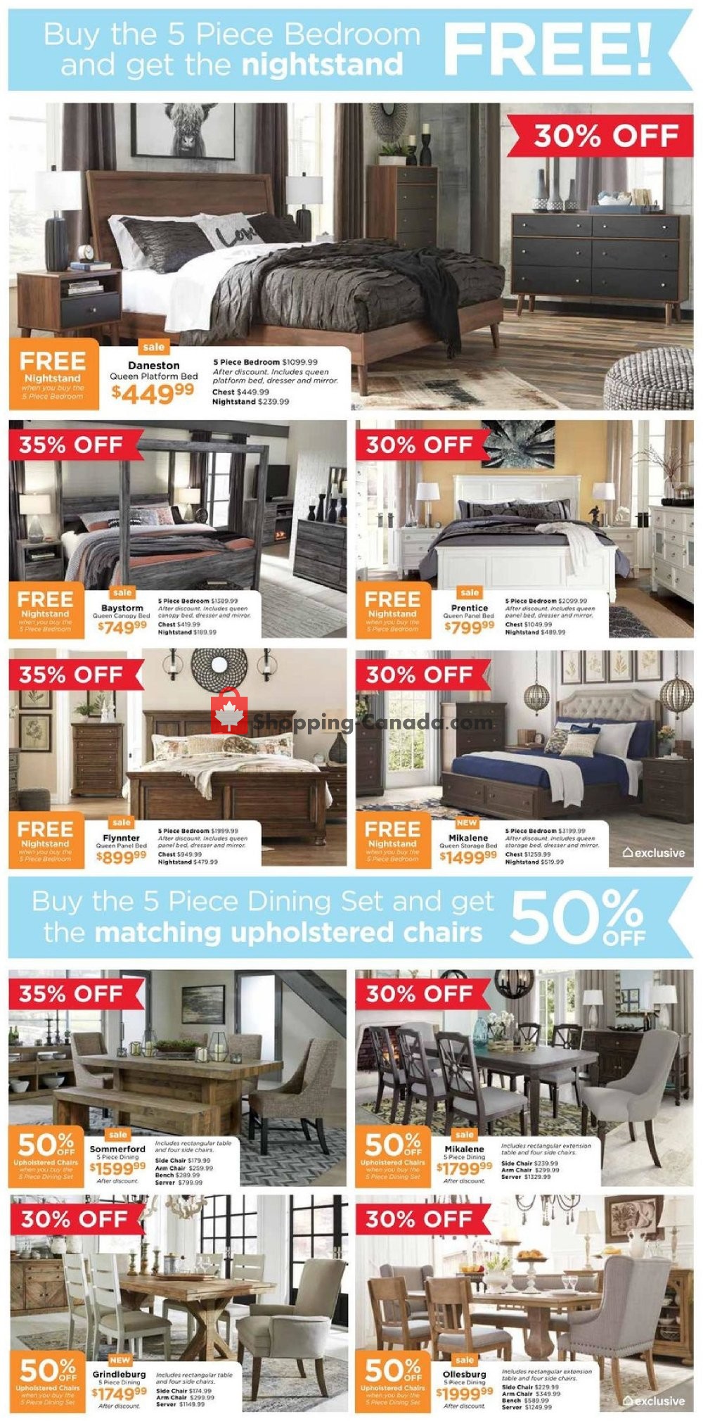 ASHLEY HOMESTORE flyer from Thursday October 4, 2018 to Wednesday October 24, 2018 - page 3